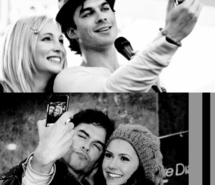 candice-accola-cute-ian-somerhalder-nina-dobrev-phone-the-vampire-diaries-73487
